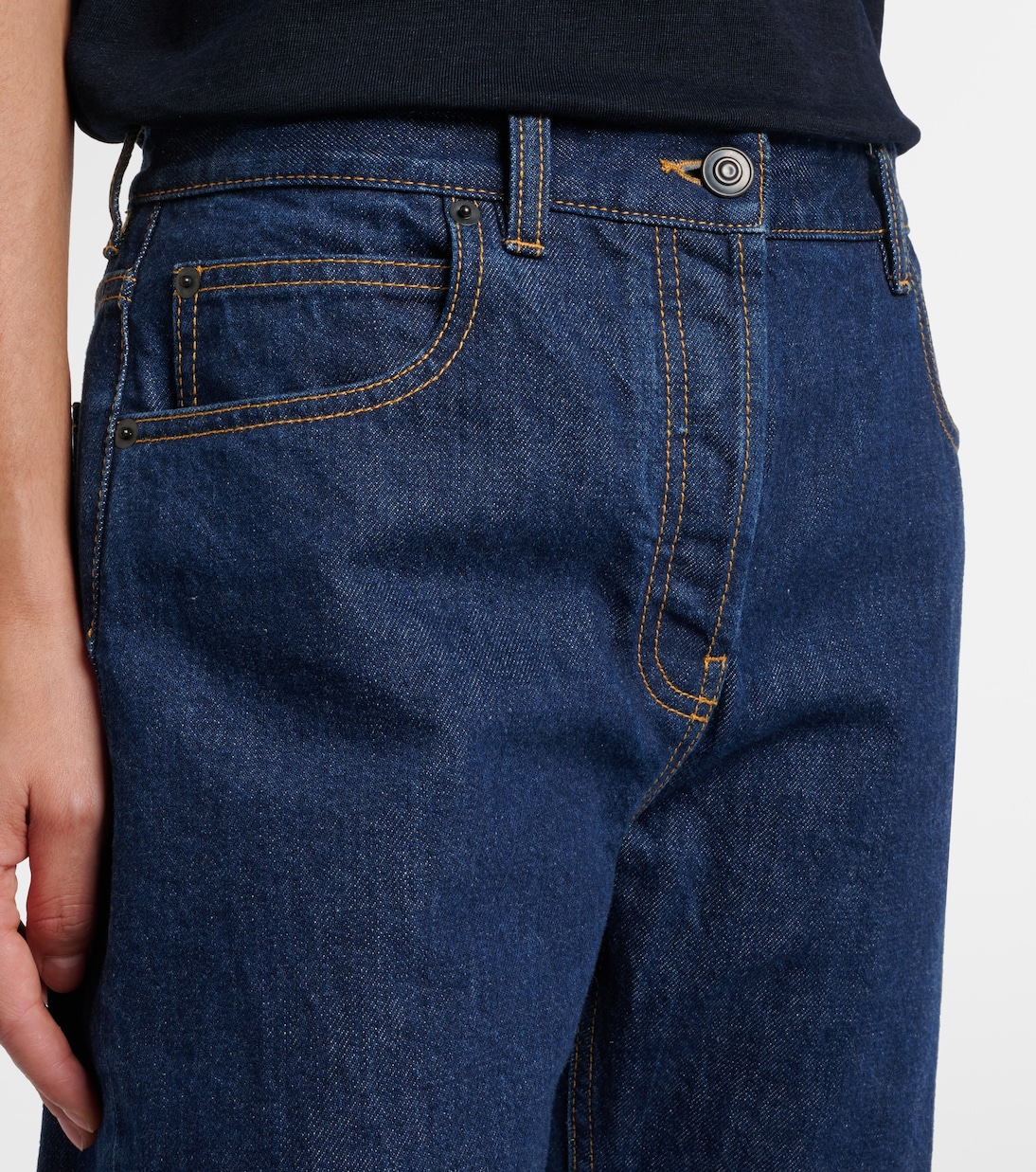 Riaco mid-rise straight jeans | The Row