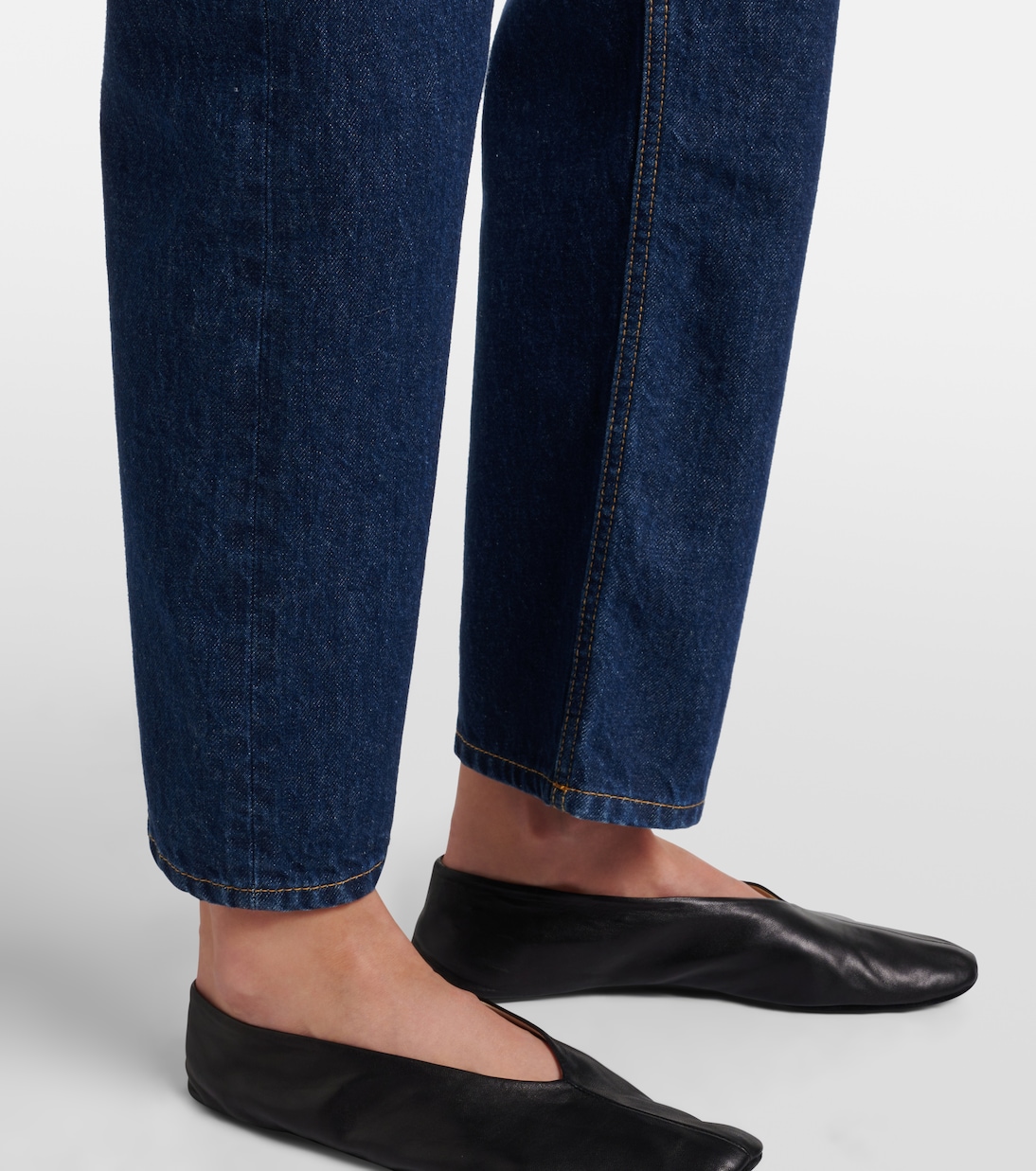 Riaco mid-rise straight jeans | The Row