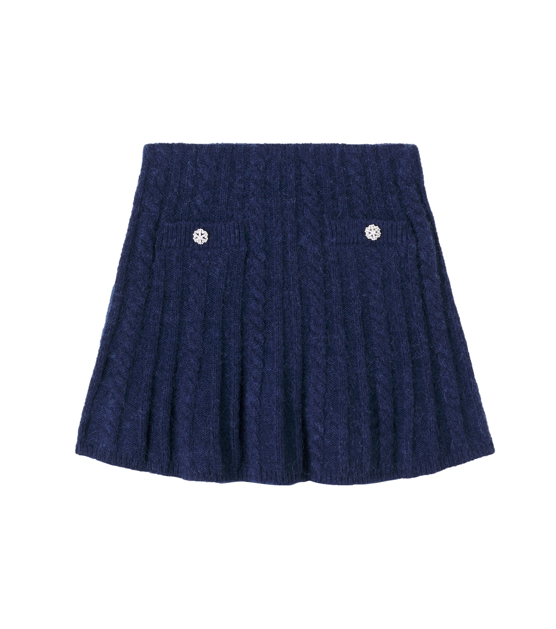 Cable-knit embellished skirt | Self-Portrait Kids