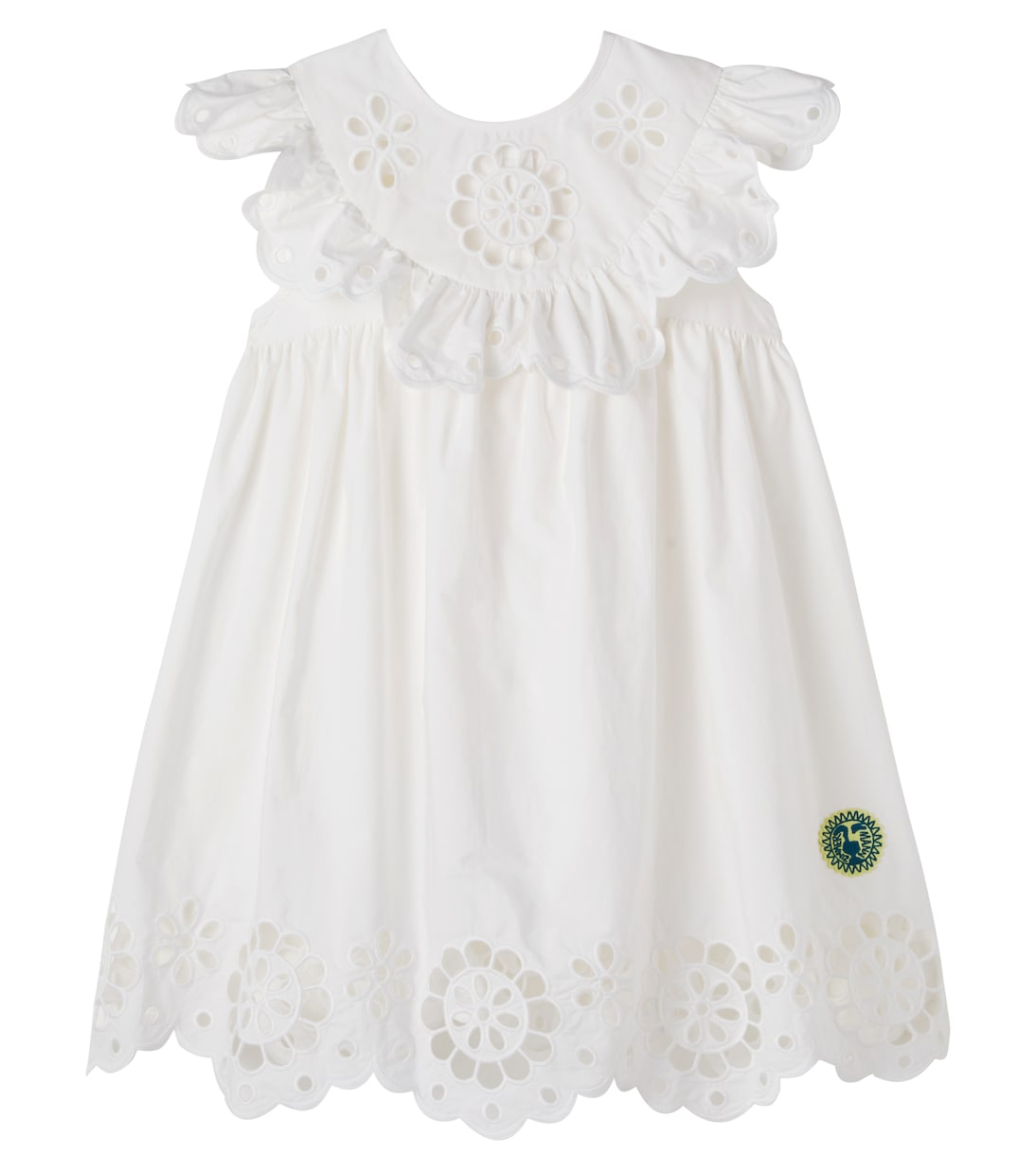 Robe Awaken brodée en coton | Zimmermann Kids