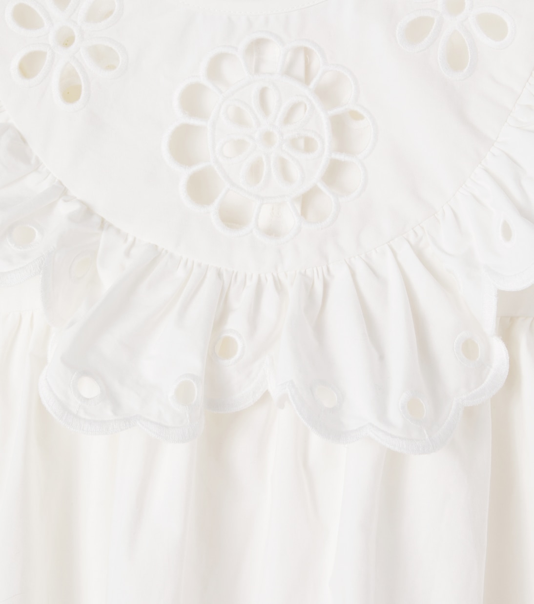Robe Awaken brodée en coton | Zimmermann Kids