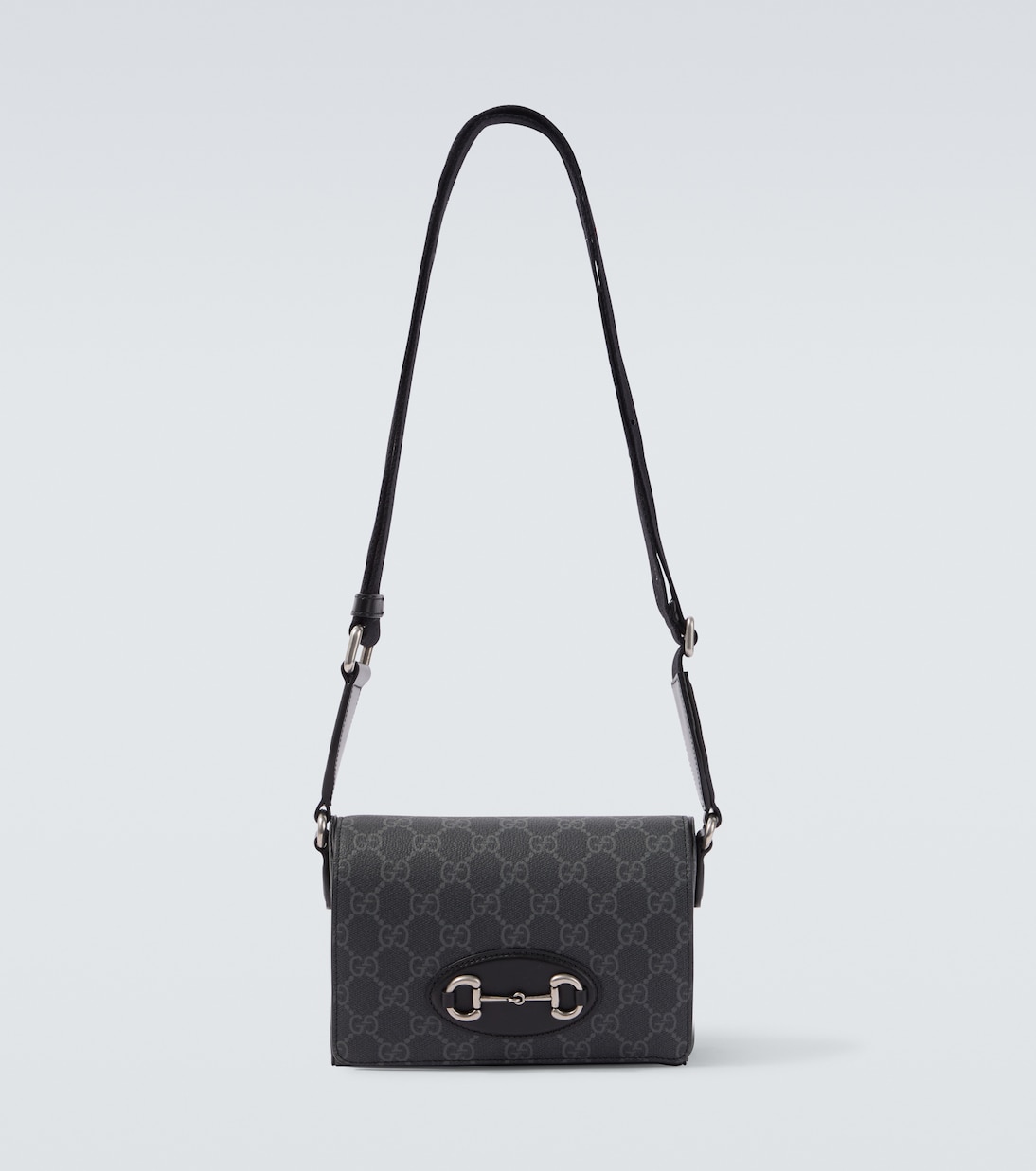 GG Supreme leather-trimmed canvas crossbody bag | Gucci