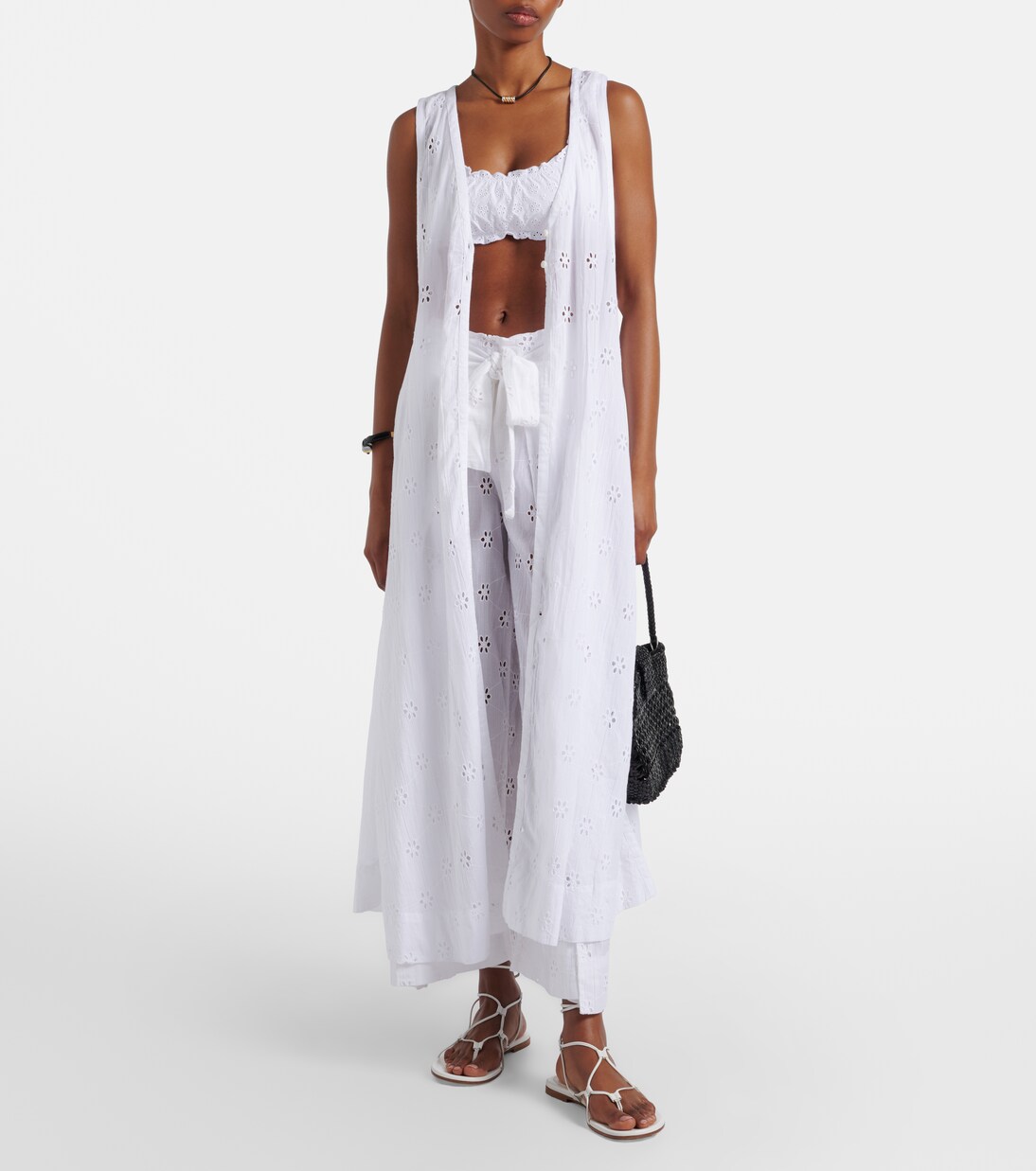 Vestido de playa de algodón con bordado inglés | Polo Ralph Lauren