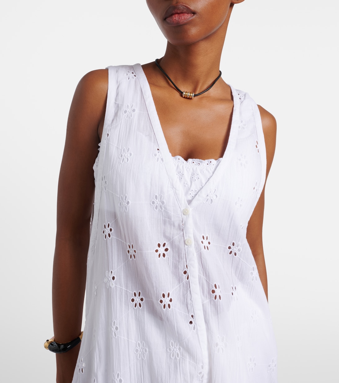 Vestido de playa de algodón con bordado inglés | Polo Ralph Lauren
