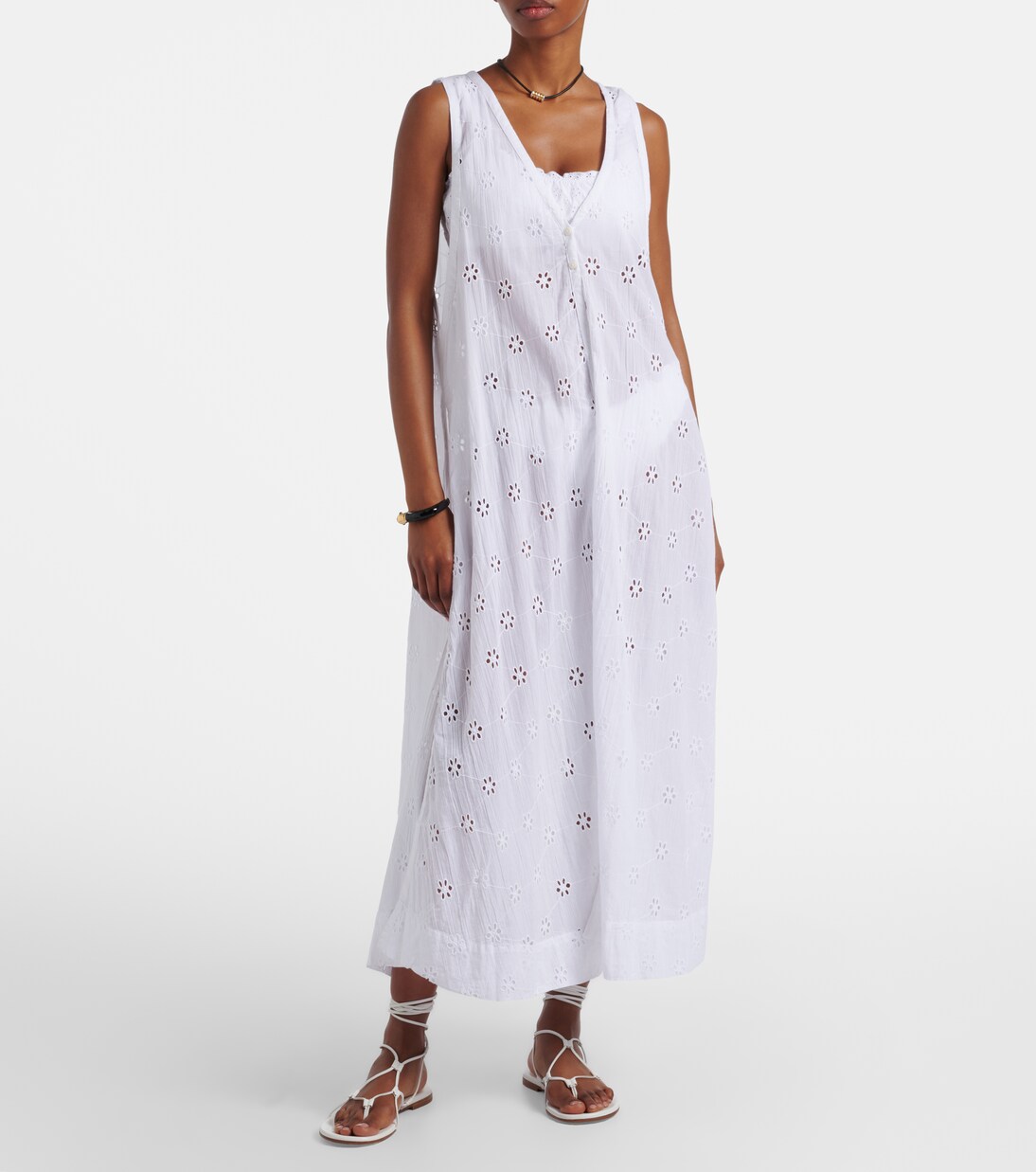 Vestido de playa de algodón con bordado inglés | Polo Ralph Lauren