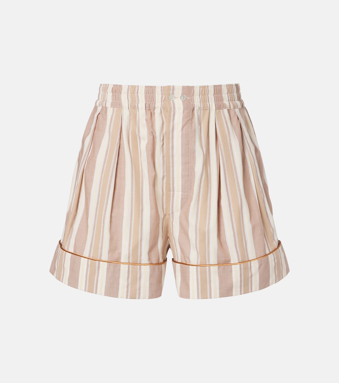 Striped cotton shorts | Saint Laurent