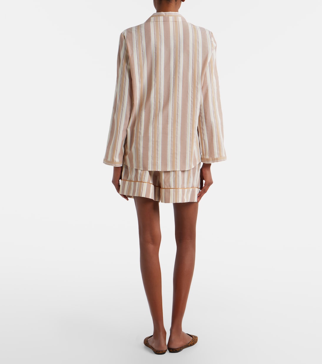 Striped cotton shorts | Saint Laurent