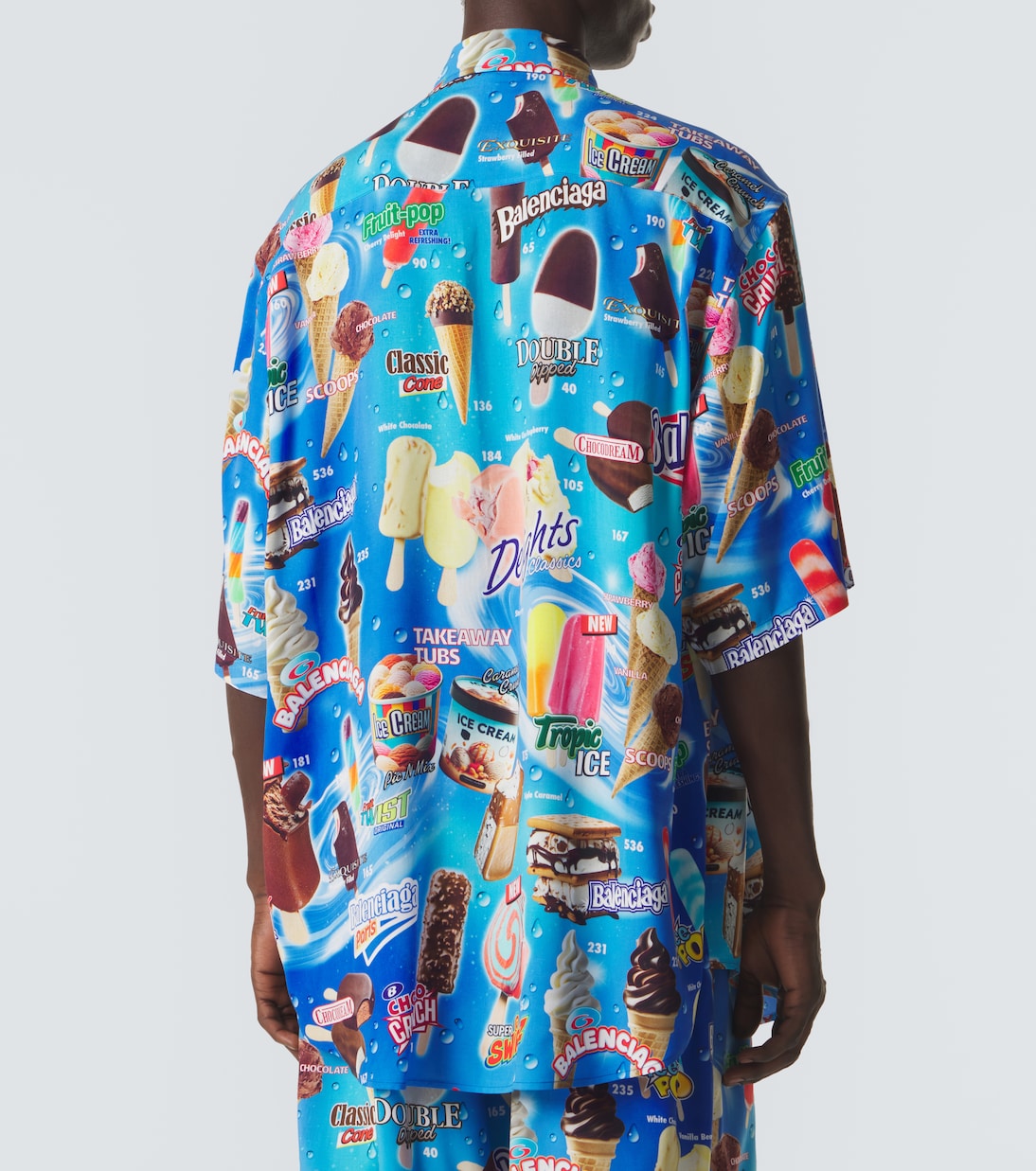 Bedrucktes Hemd aus Satin | Balenciaga