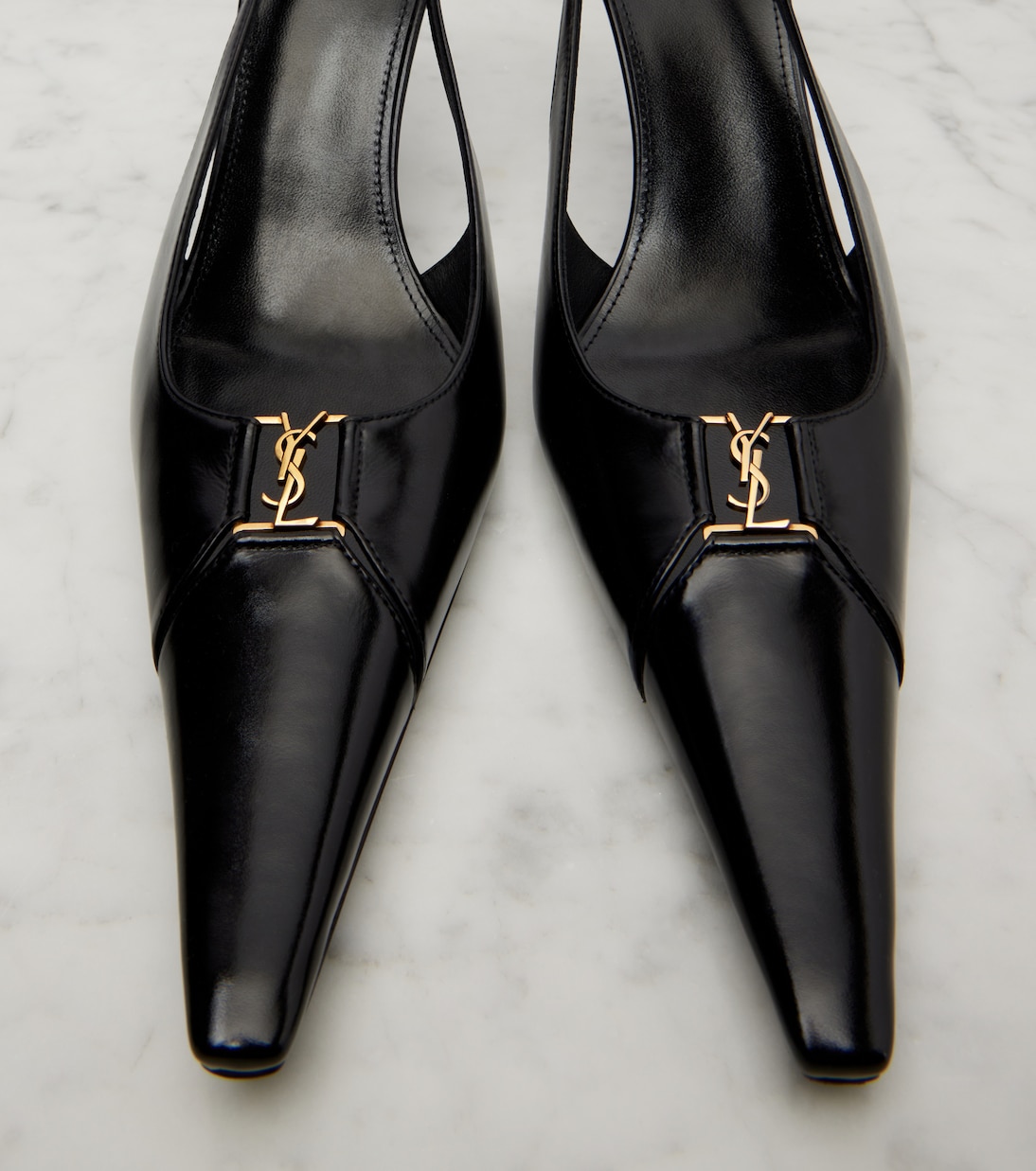 Babylone Breteuil 75 slingback pumps | Saint Laurent