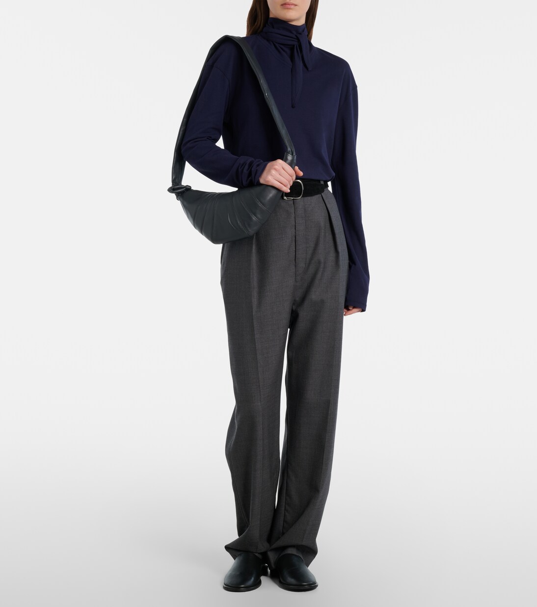 Croissant Small leather bag | Lemaire