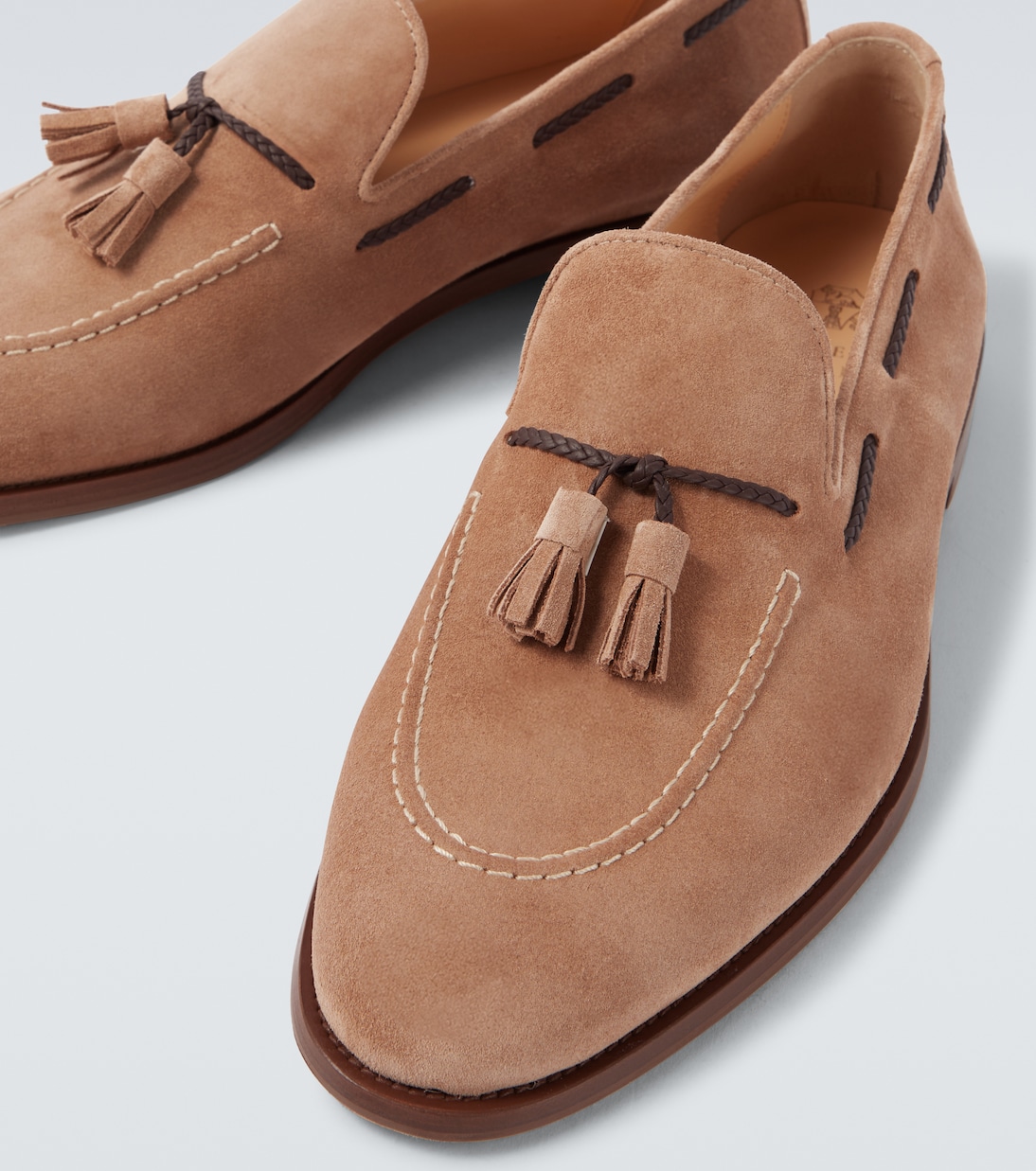 Loafers aus Veloursleder | Brunello Cucinelli