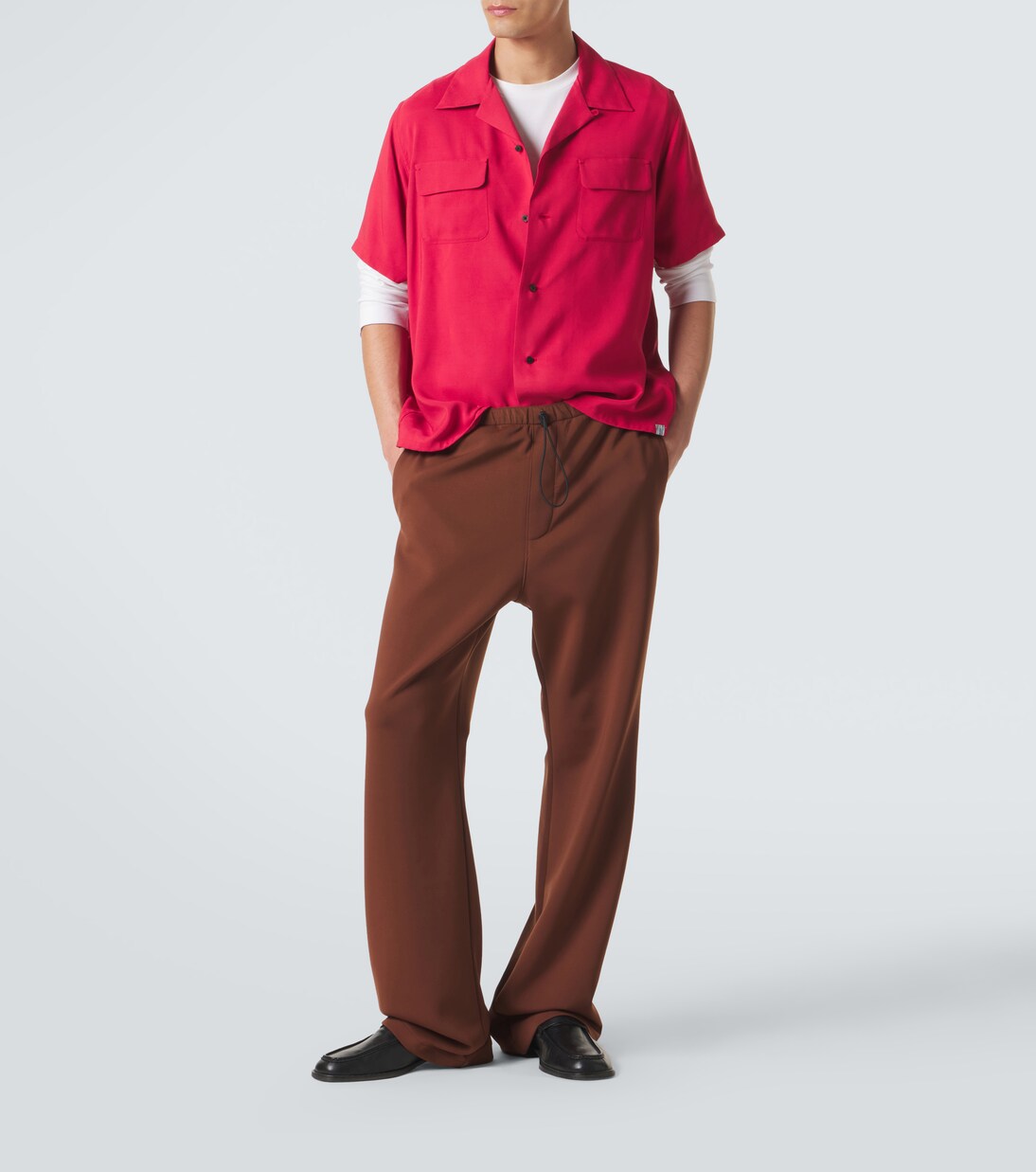 Pantalones rectos de jersey | Acne Studios