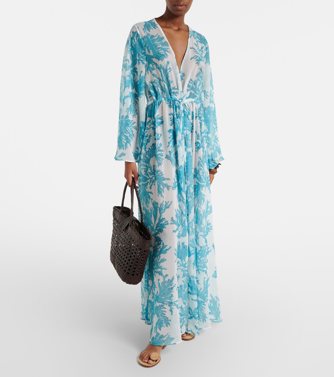 Chloe floral georgette kaftan | Alexandra Miro