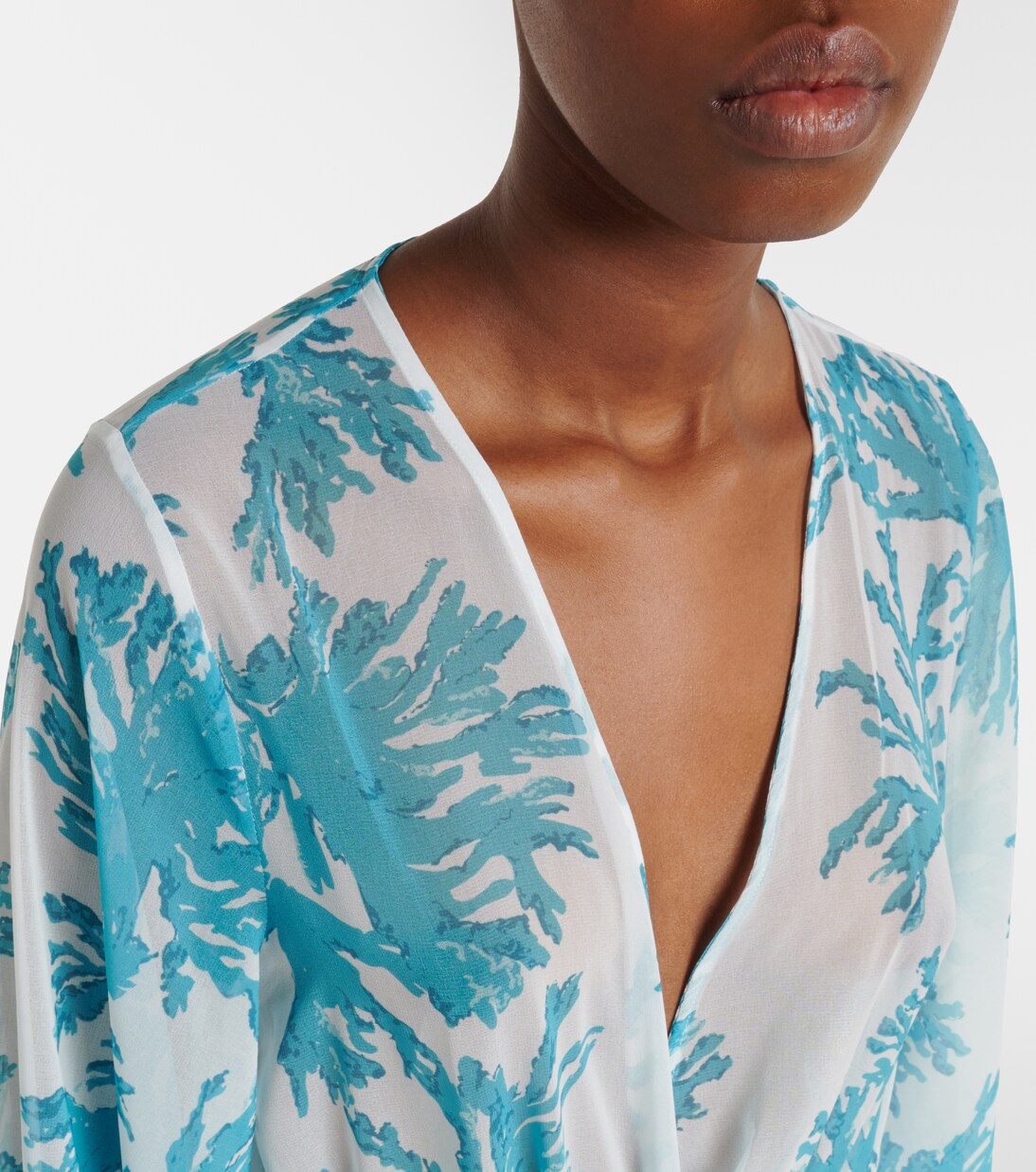 Chloe floral georgette kaftan | Alexandra Miro