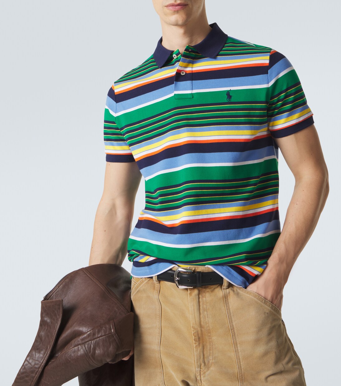 Striped cotton polo shirt | Polo Ralph Lauren