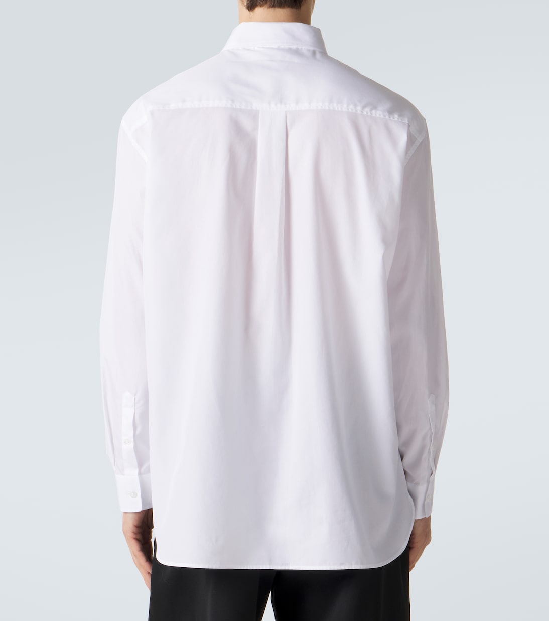 Floral-appliqué cotton poplin shirt | Simone Rocha
