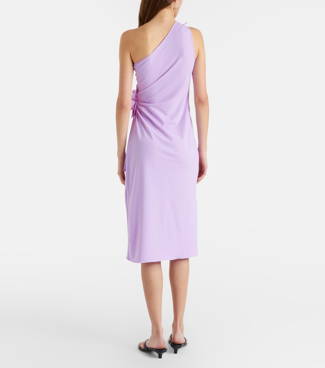 Robe de cocktail à fleurs en jersey | Coperni