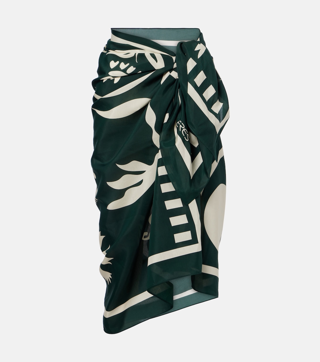 Bedruckter Pareo Mandara aus Baumwolle und Seide | Eres