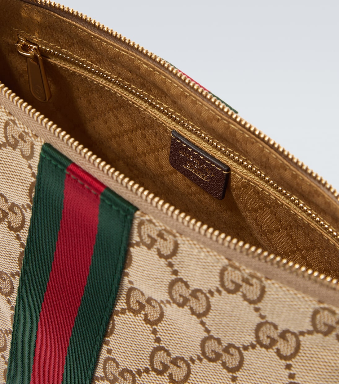 GG Canvas Small pouch with strap | Gucci