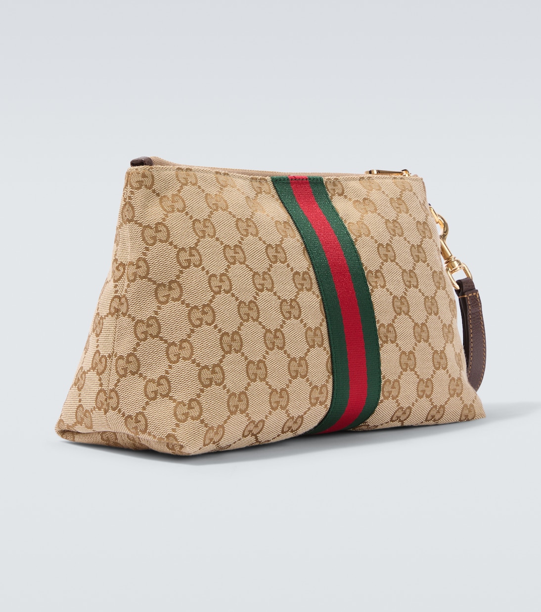 GG Canvas Small pouch with strap | Gucci