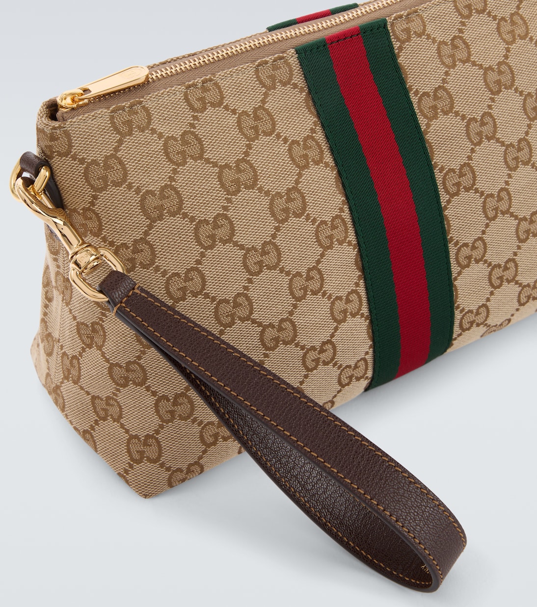GG Canvas Small pouch with strap | Gucci