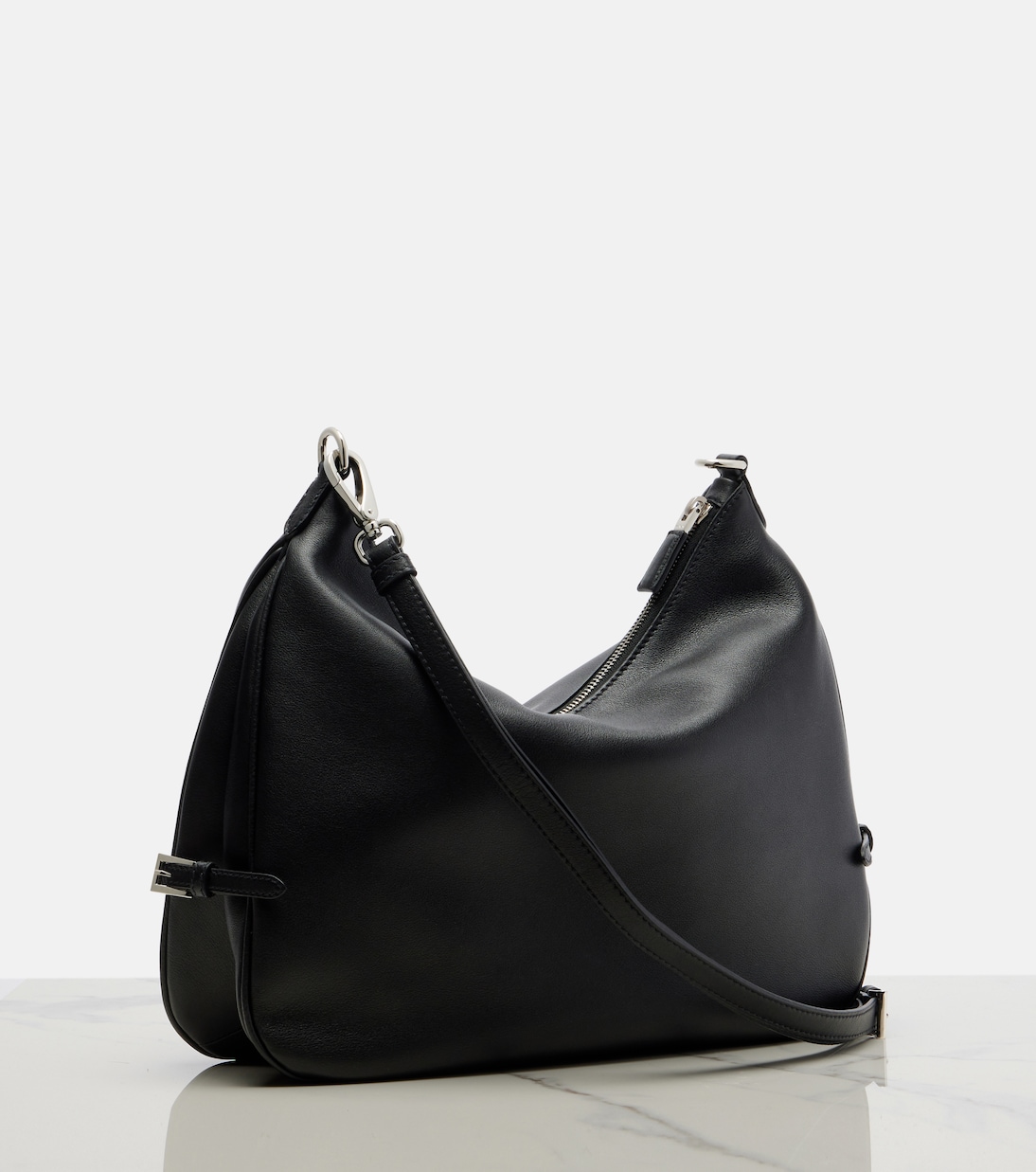 Aimee Large leather shoulder bag | Prada