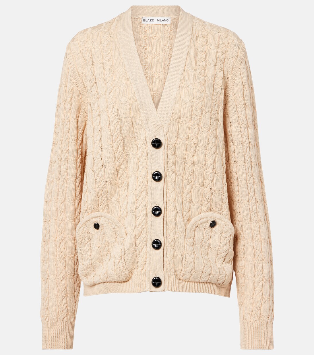 Ket cable-knit cotton cardigan | Blazé Milano