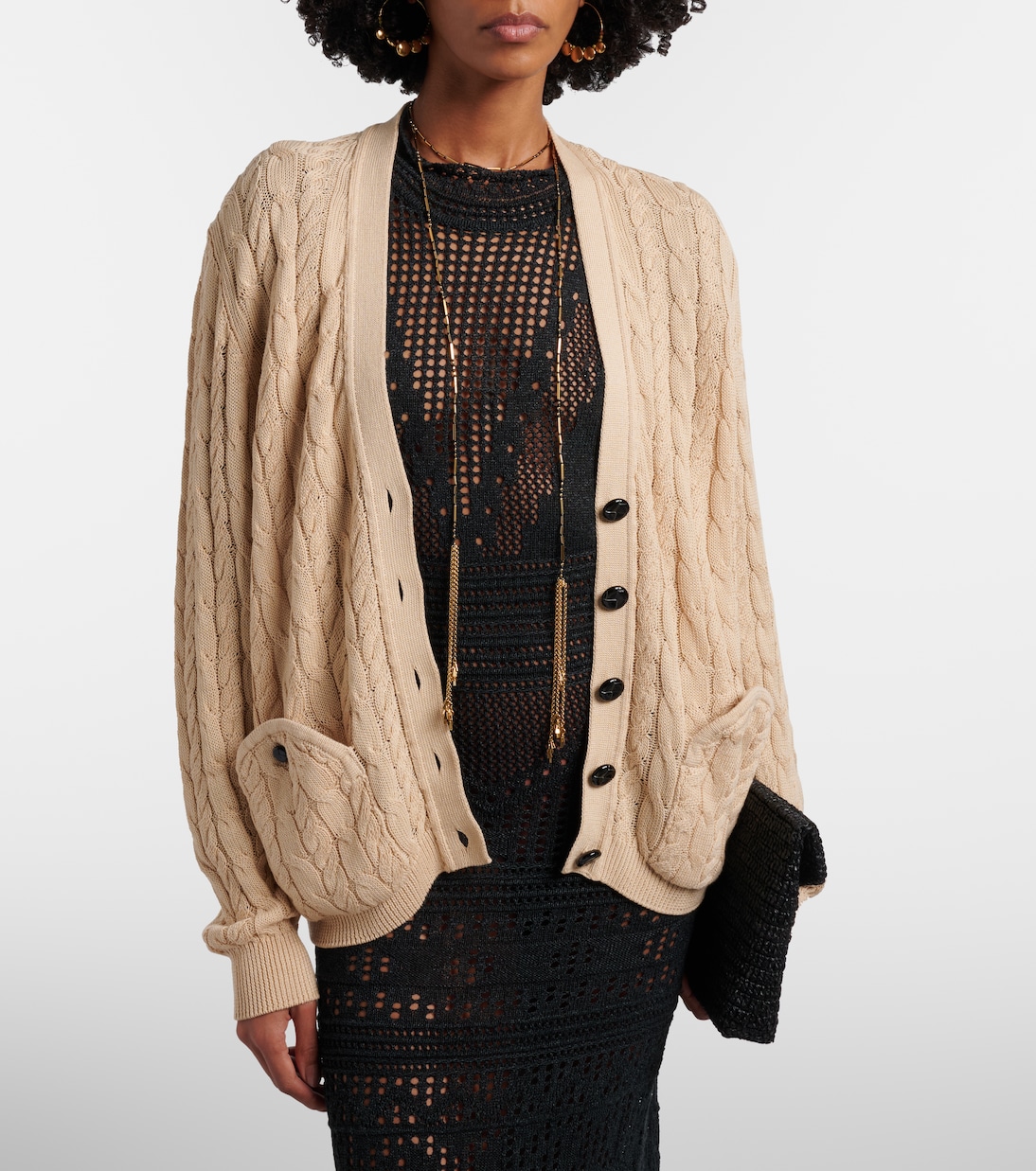 Ket cable-knit cotton cardigan | Blazé Milano