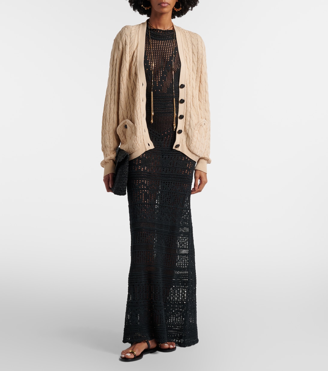 Ket cable-knit cotton cardigan | Blazé Milano