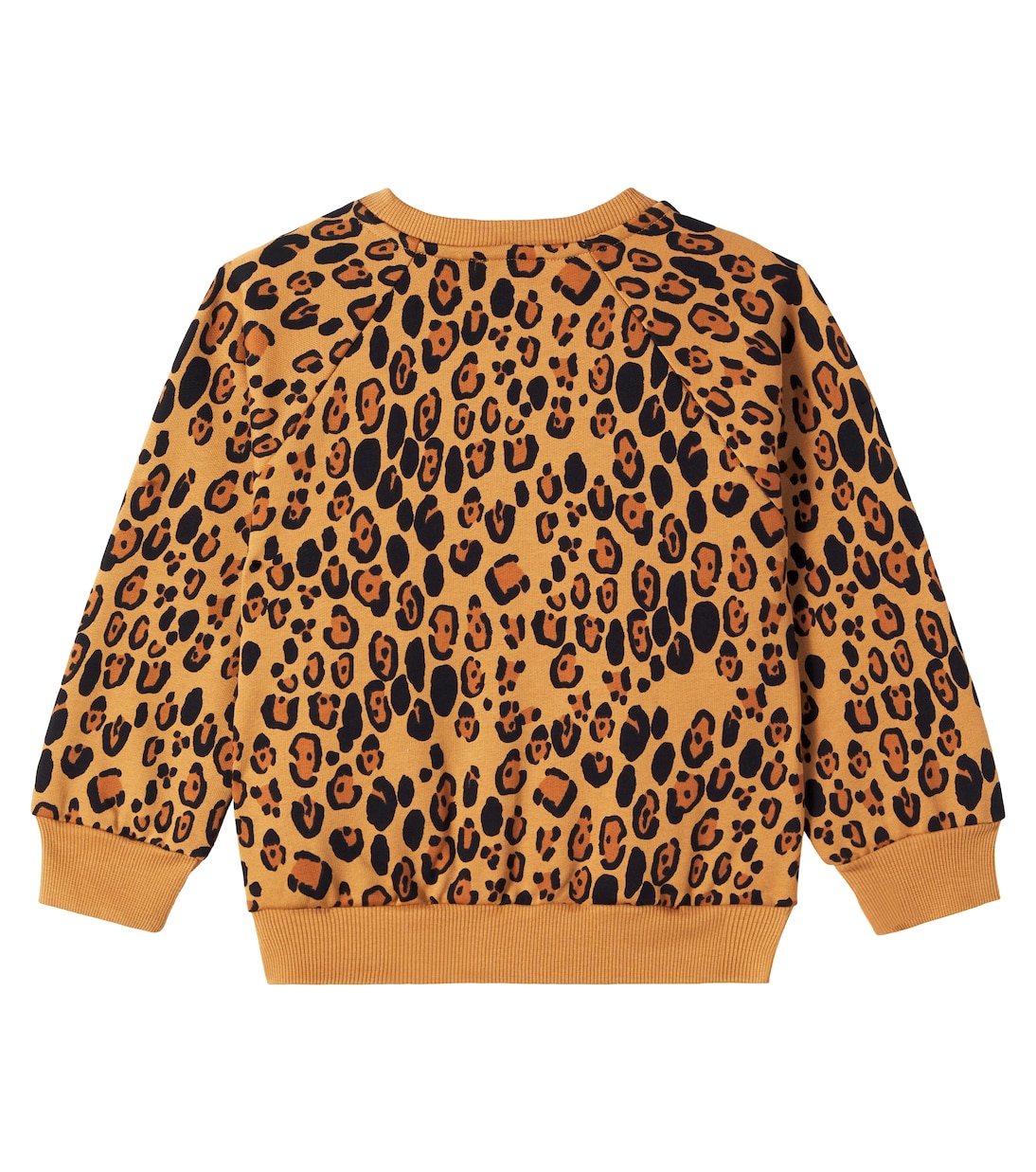 Leopard-print cotton jersey sweatshirt | Mini Rodini