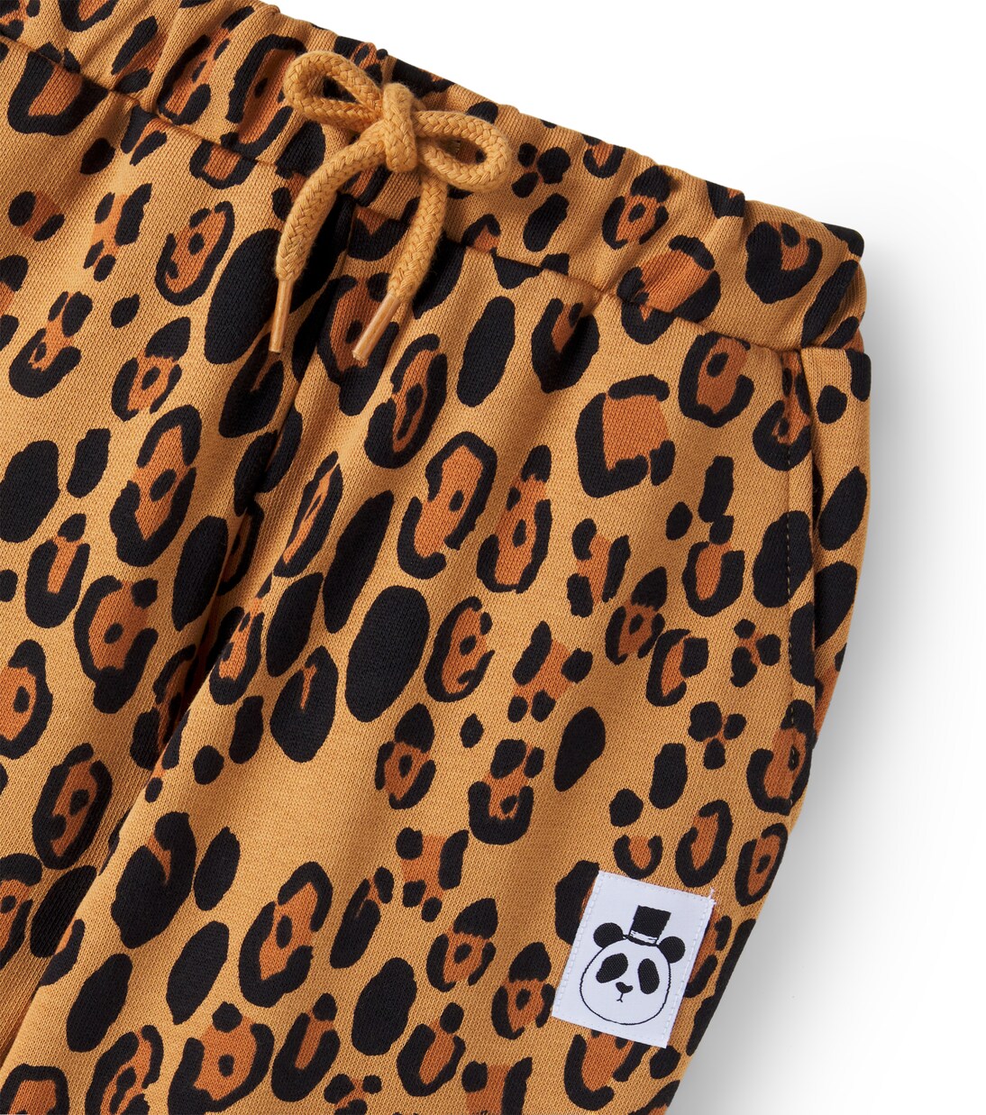 Leopard-print cotton jersey sweatpants | Mini Rodini