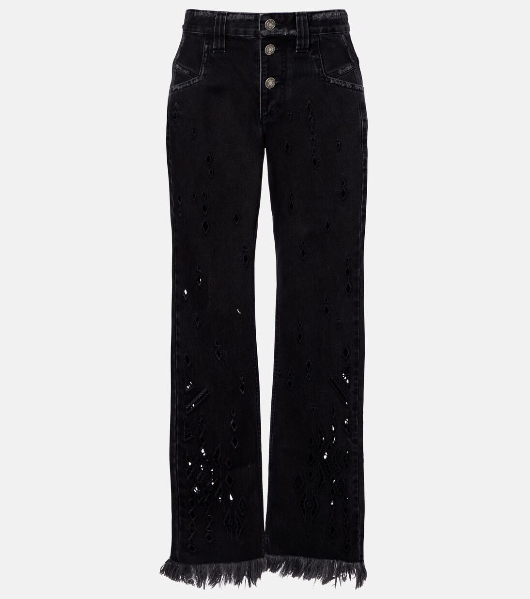Jean flare Amia à broderies anglaises | Isabel Marant