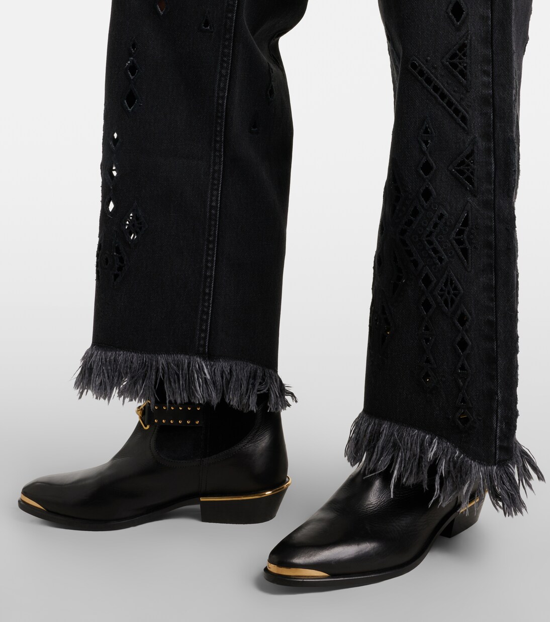 Jean flare Amia à broderies anglaises | Isabel Marant