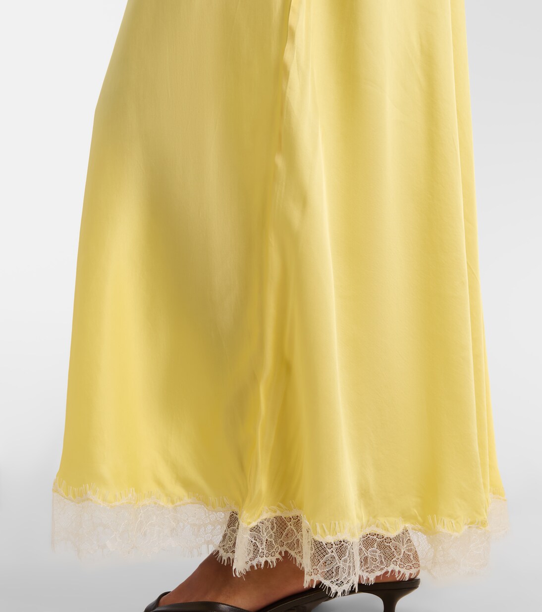 Nina halterneck satin maxi dress | Poupette St Barth