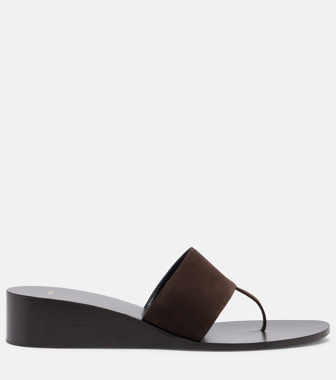 Lucille leather wedge thong sandals | JUDE