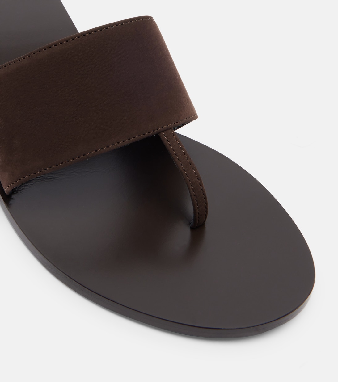 Lucille leather wedge thong sandals | JUDE