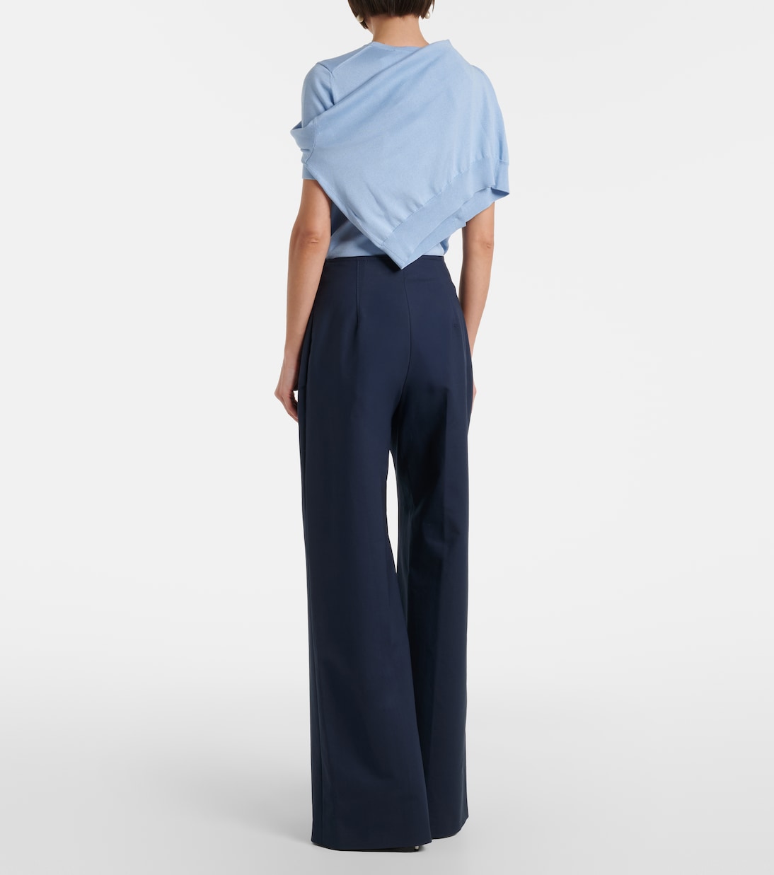 Alba cotton-blend wide-leg pants | Carolina Herrera