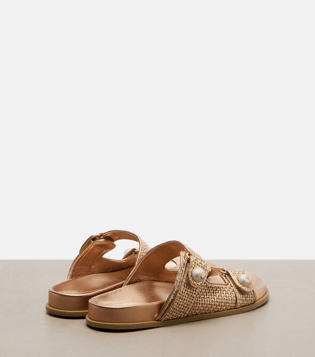 Sandalen Fayence mit Metallic-Leder | Jimmy Choo