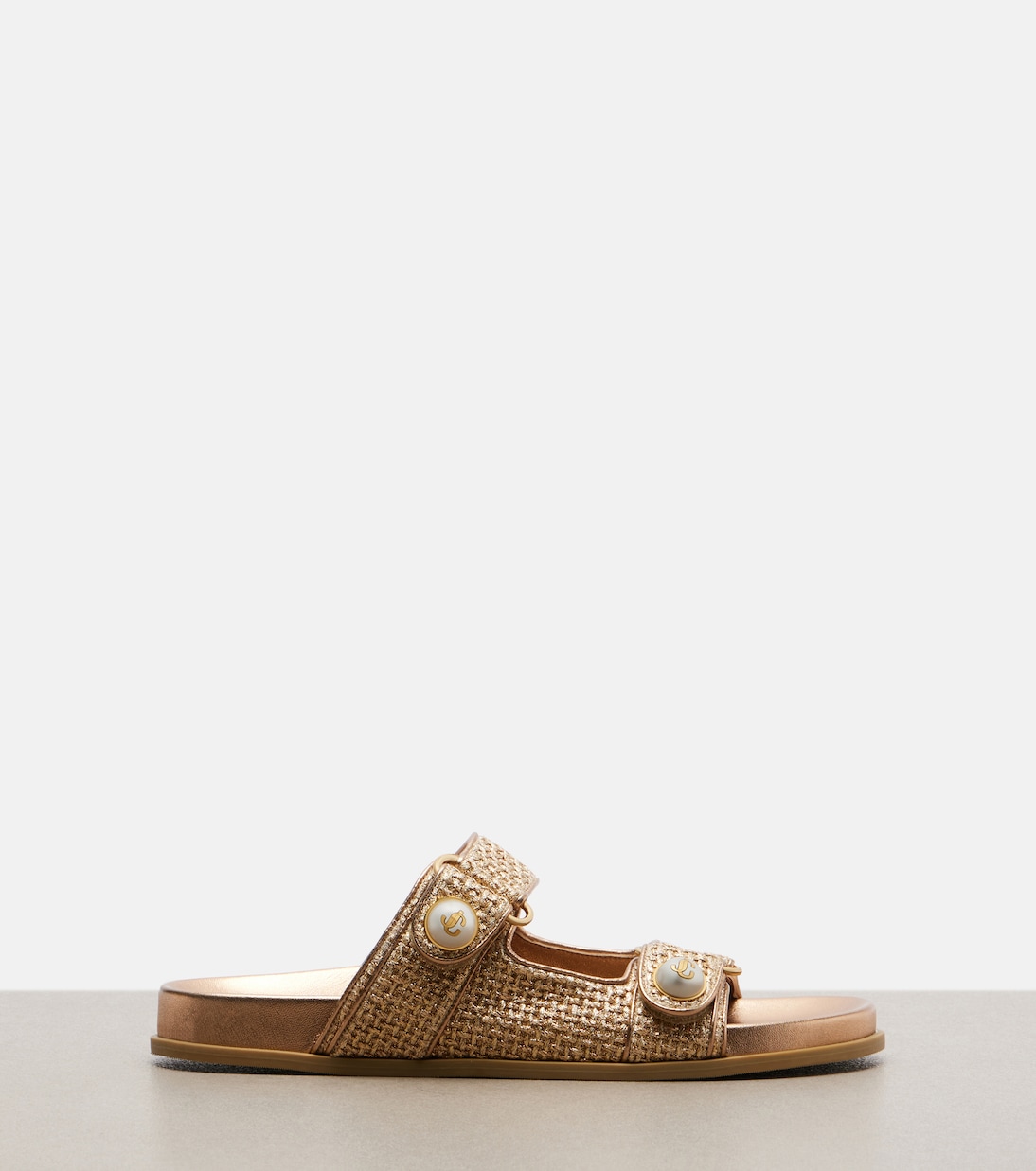 Sandalen Fayence mit Metallic-Leder | Jimmy Choo