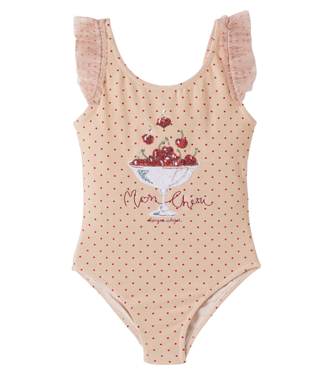 Amandine embellished tulle-trimmed swimsuit | Konges Sløjd
