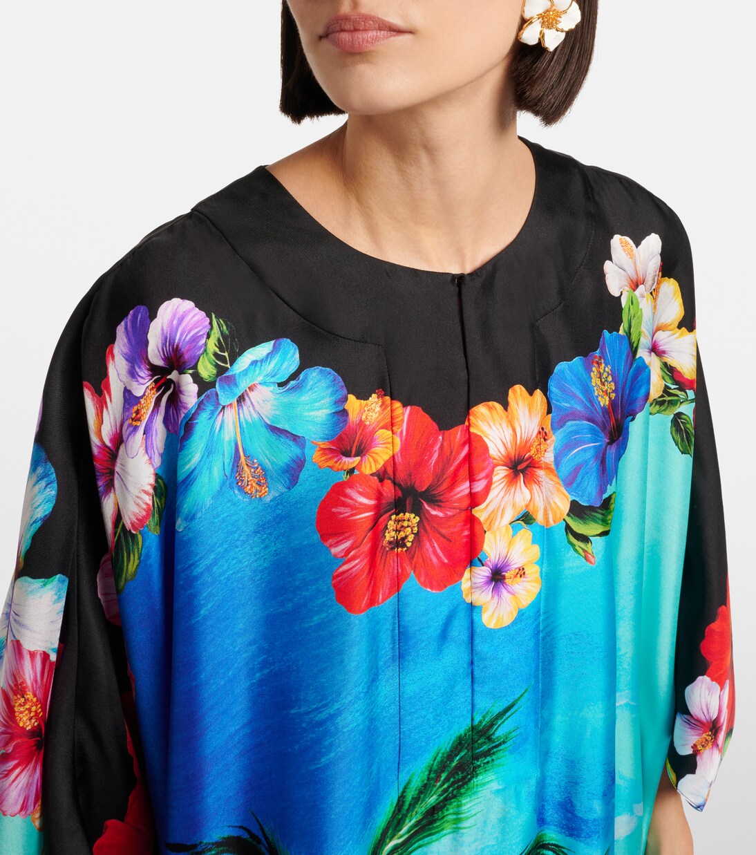 Caftán de seda estampado | Dolce&Gabbana