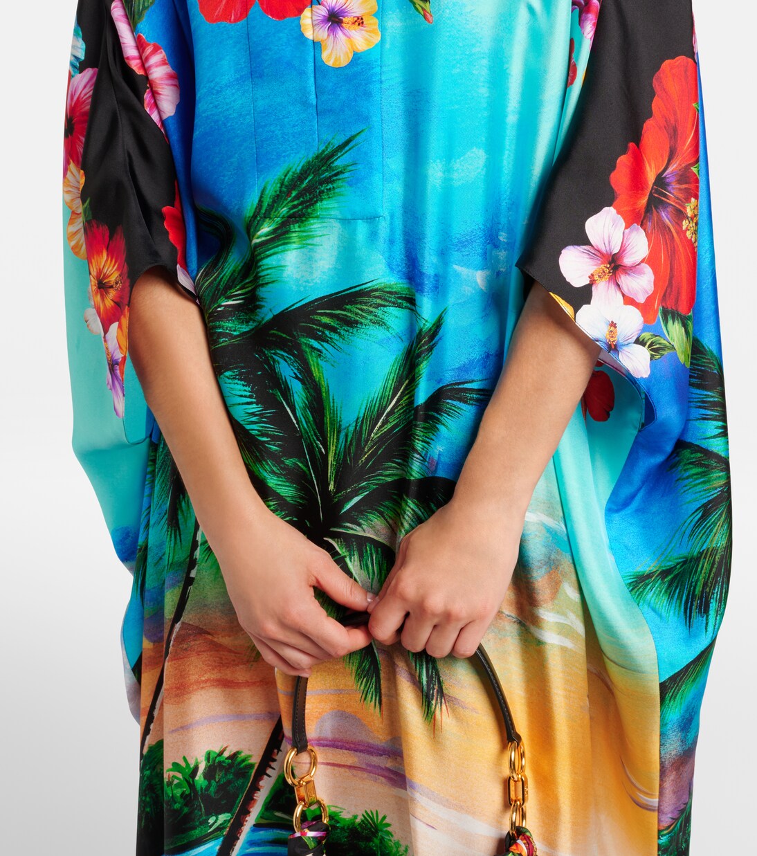 Caftán de seda estampado | Dolce&Gabbana