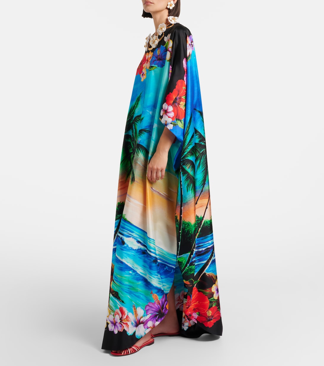 Caftán de seda estampado | Dolce&Gabbana