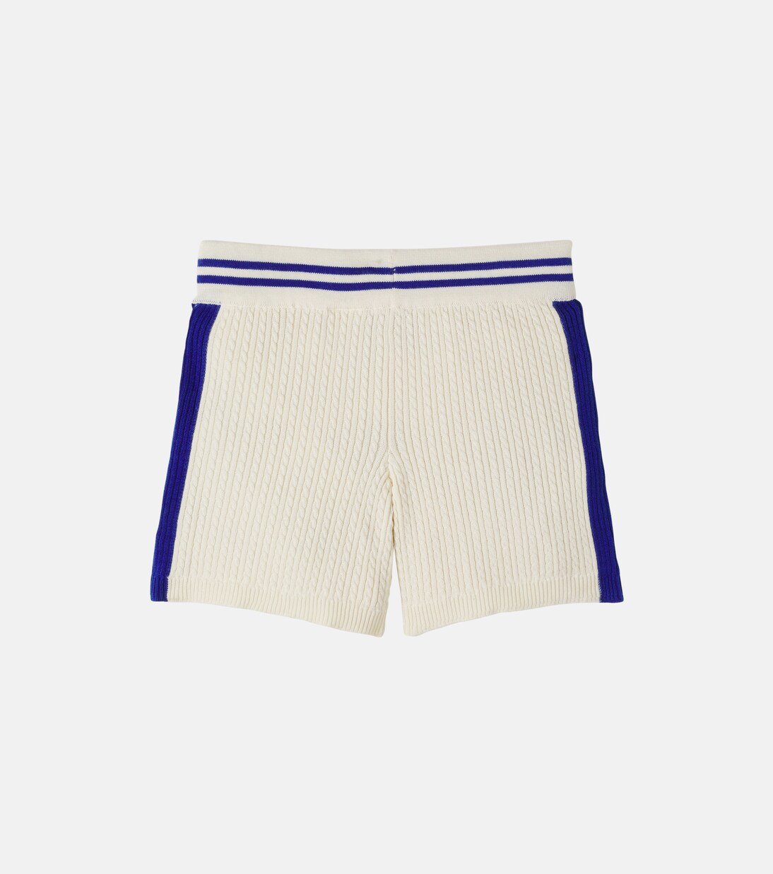 Cable-knit cotton shorts | Mini Rodini