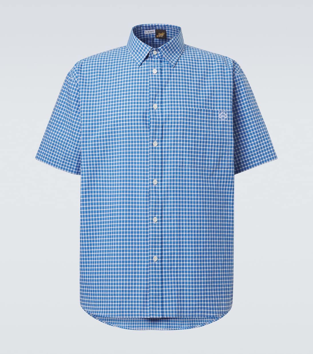 Paula's Ibiza checked cotton-blend shirt | Loewe