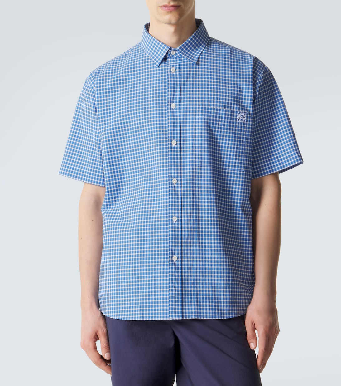 Paula's Ibiza checked cotton-blend shirt | Loewe