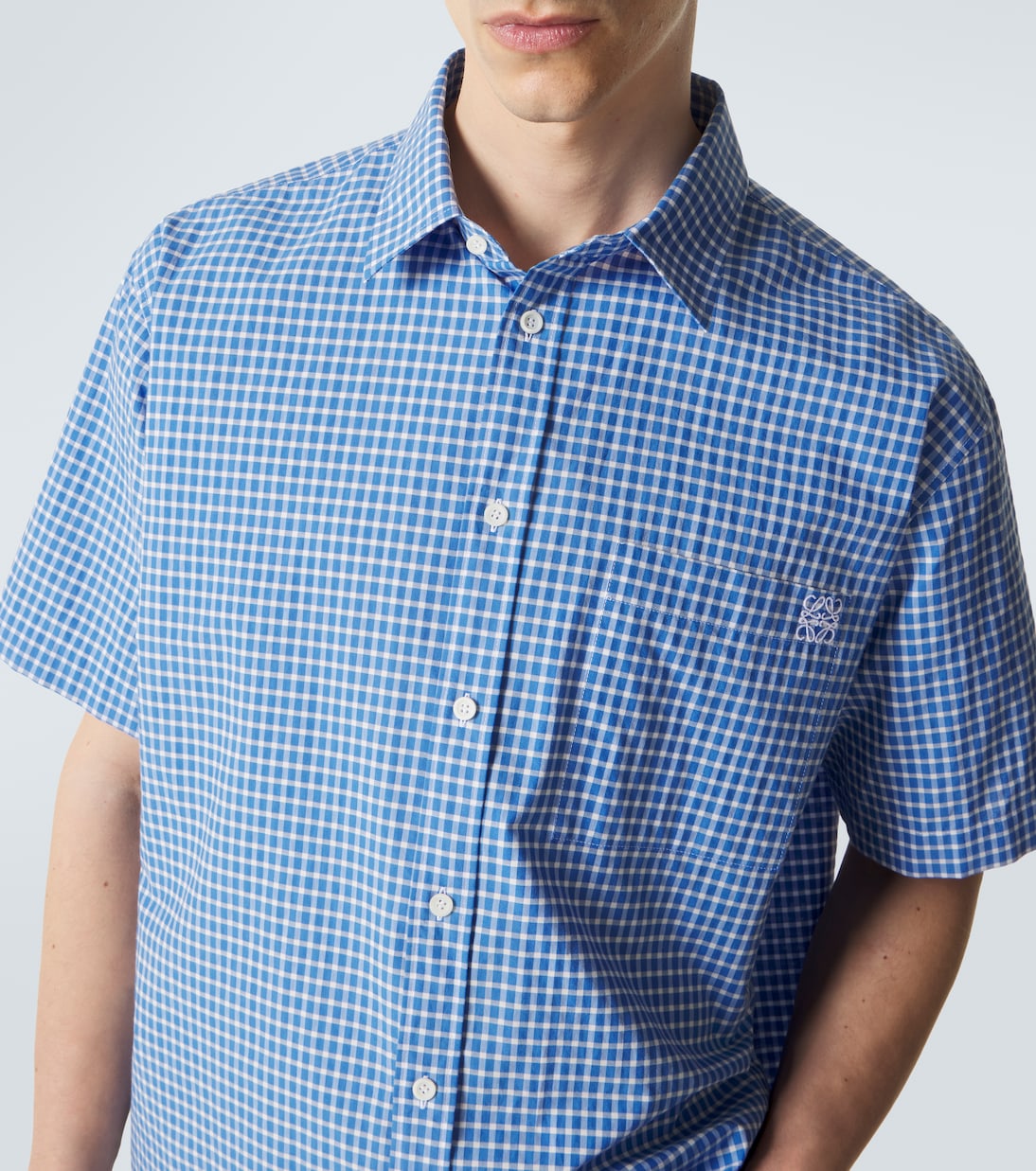 Paula's Ibiza checked cotton-blend shirt | Loewe