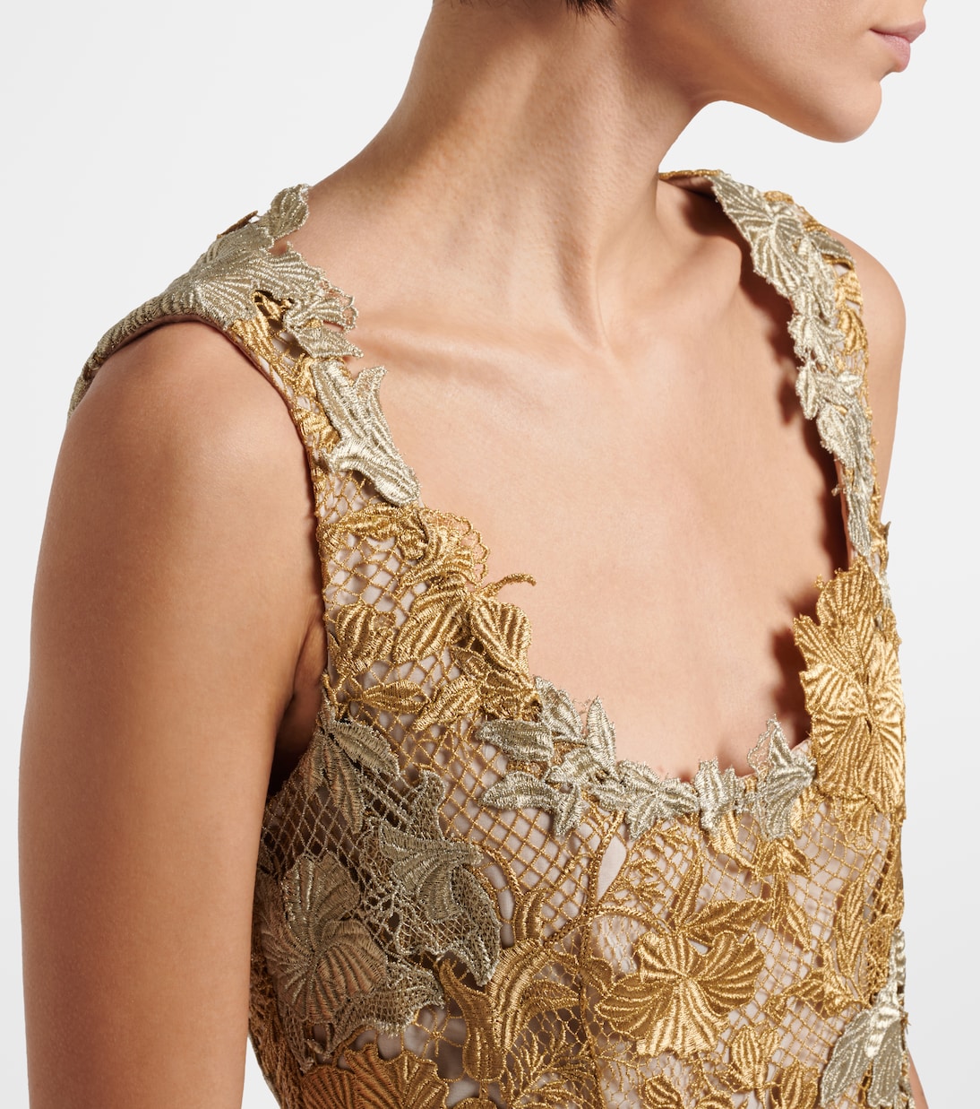 Guipure lace cocktail dress | Oscar de la Renta