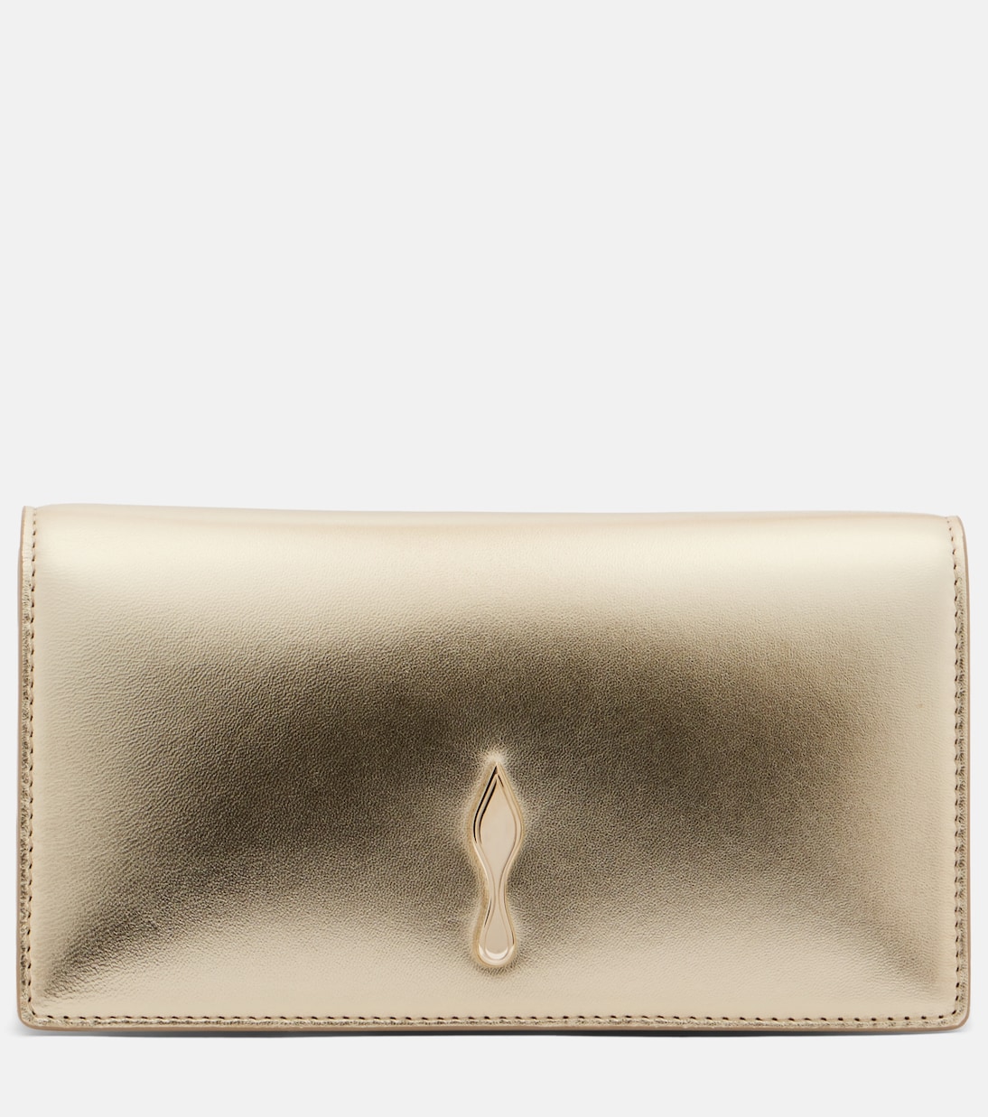 Bettina Small metallic leather clutch | Christian Louboutin