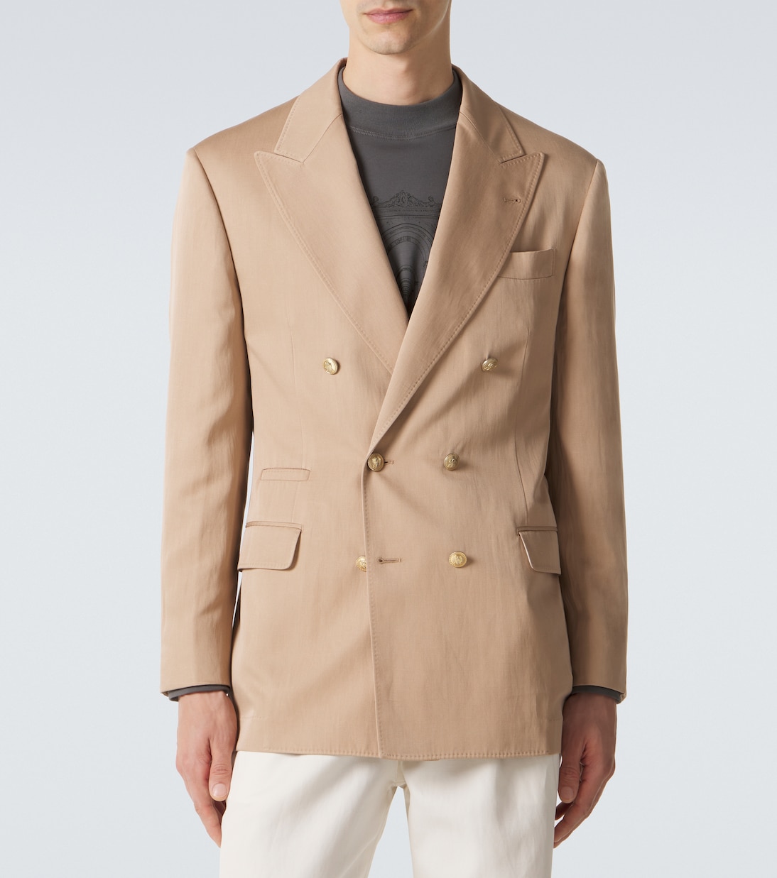 Silk and linen blazer | Brunello Cucinelli